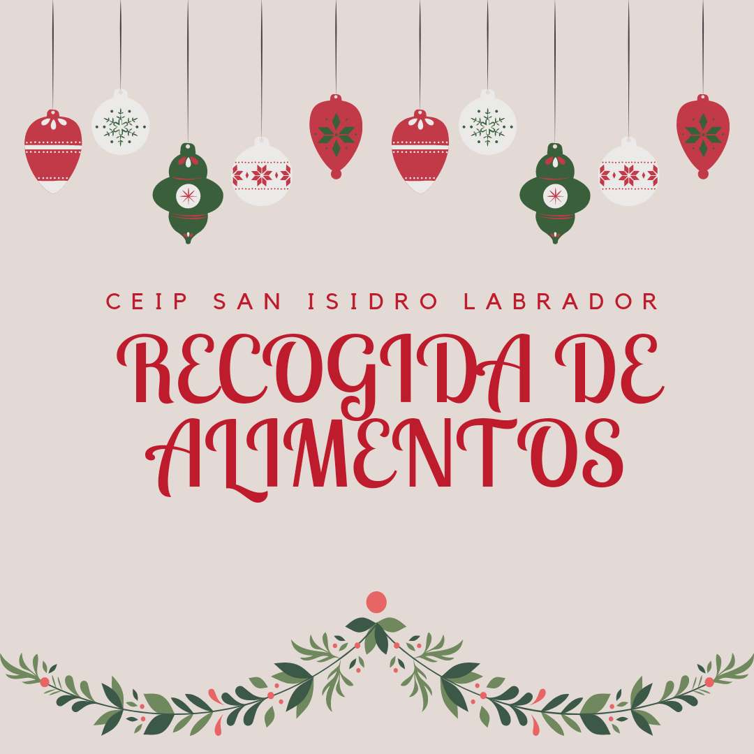 cartel recogida alimentos