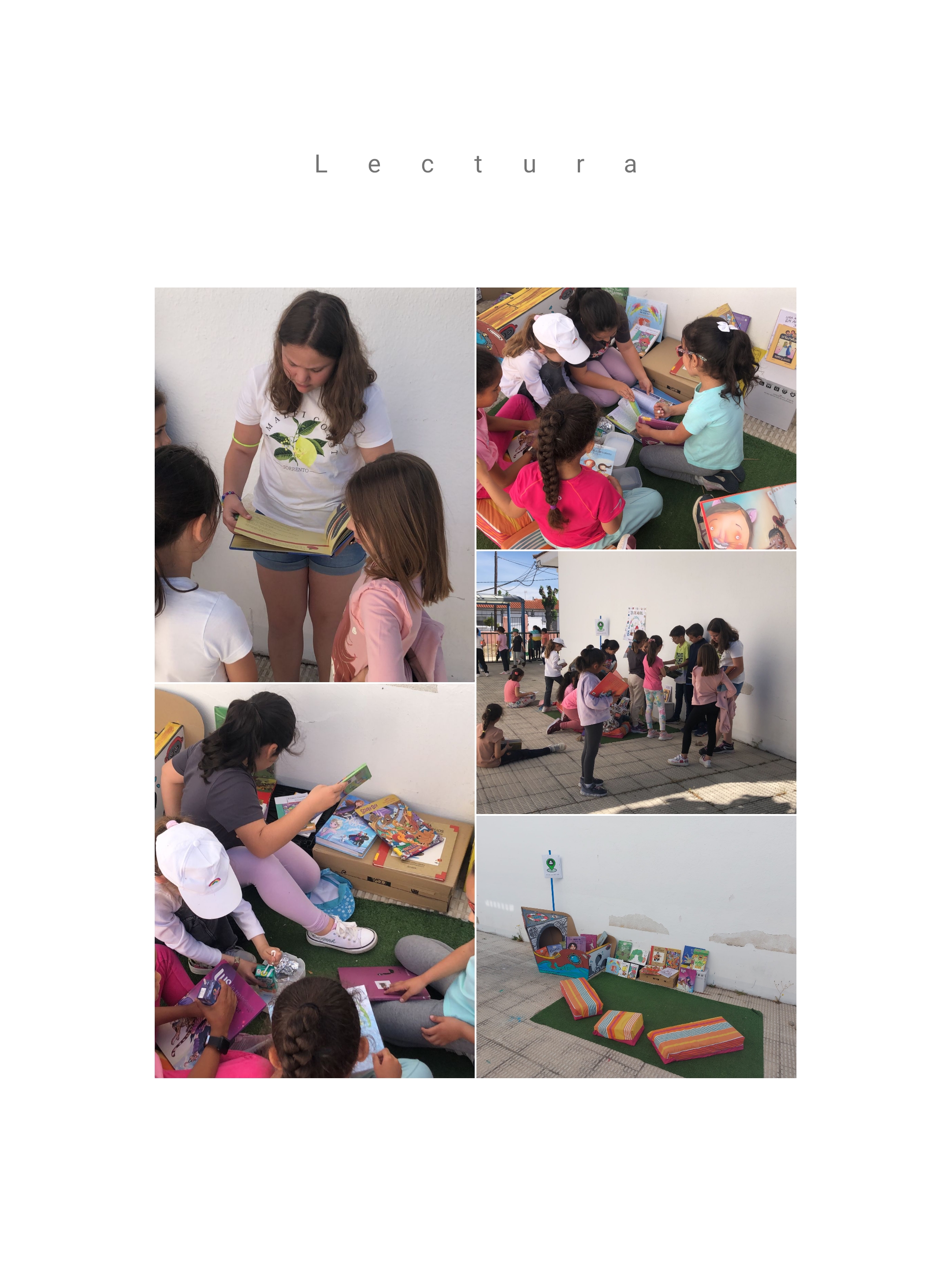 LECTURA EN EL PATIO