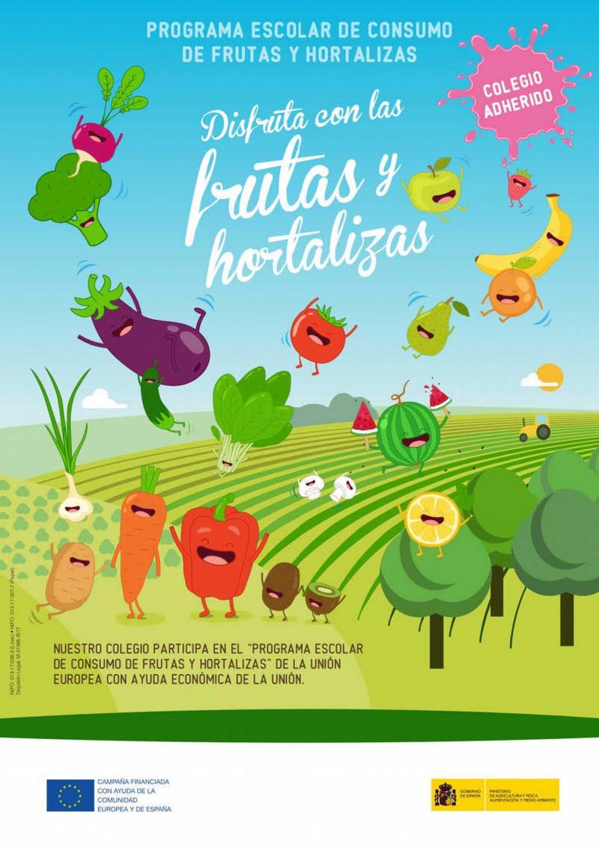 Programa escolar de frutas y verduras 2023